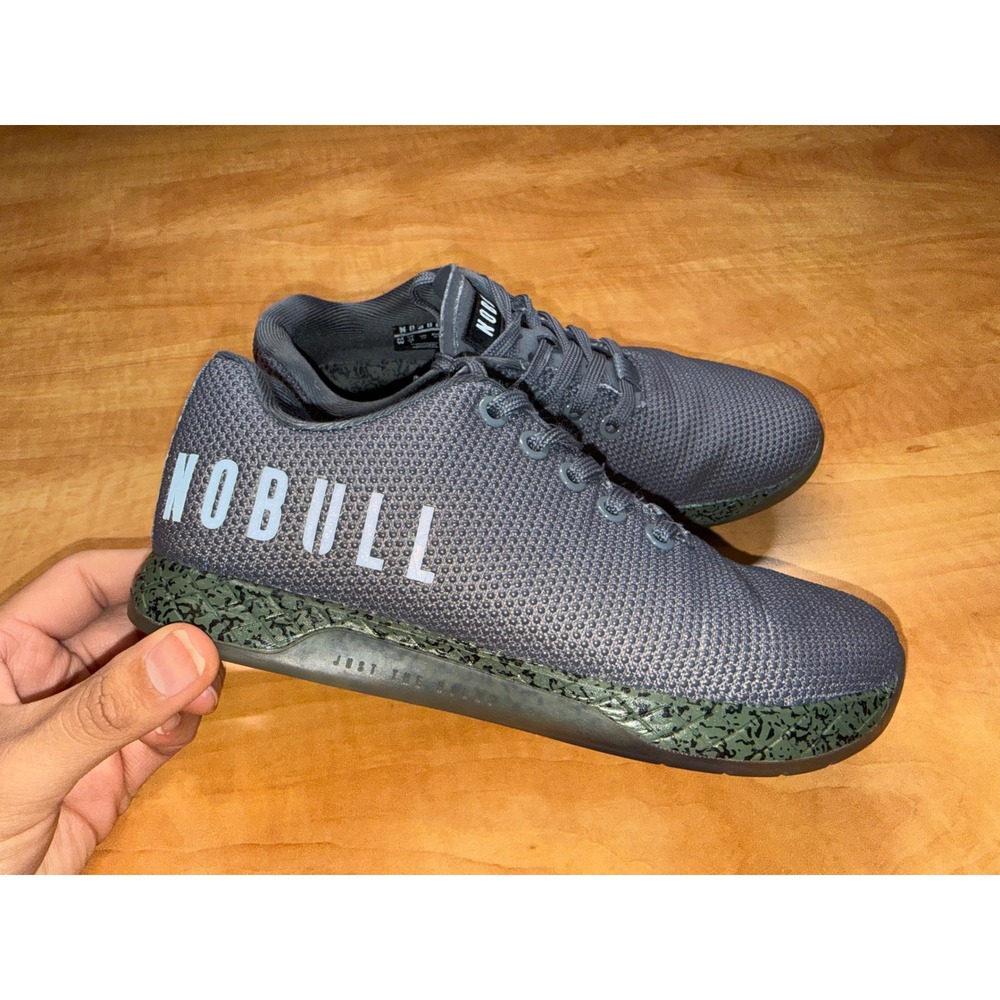 NOBULL SuperFabric Trainer Grey Olive Marble CrossFit Shoes Mens 4.5 Womens 6 - Picture 1 of 8